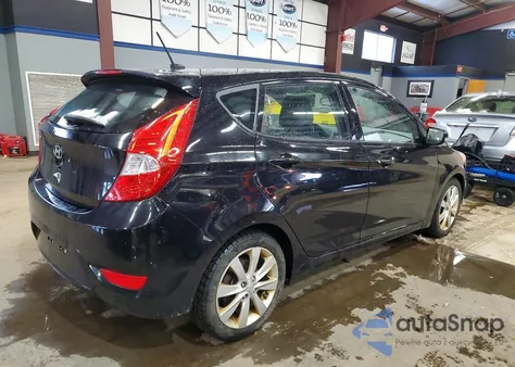 2014 Hyundai Accent Gls z USA, uszkodzony, nr VIN KMHCU5AE3EU160412